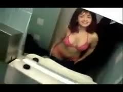 Blowjob in public wc